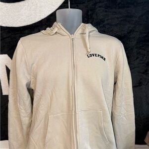 PINK Victoria's Secret Cream Sherpa Hoodie